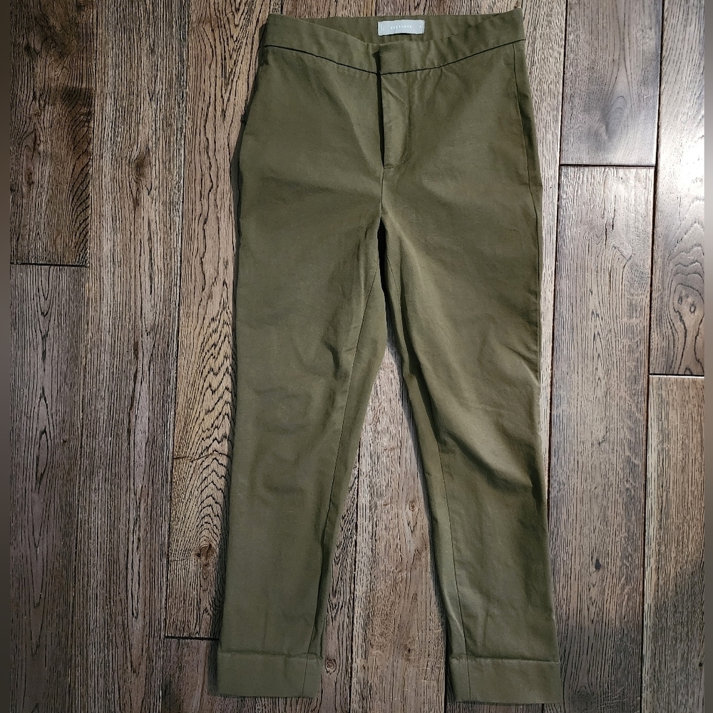 Everlane The Fixed-Waist Stretch Cotton Pants - Picture 2 of 6